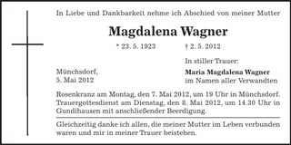 Traueranzeige  