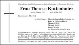 Traueranzeige  