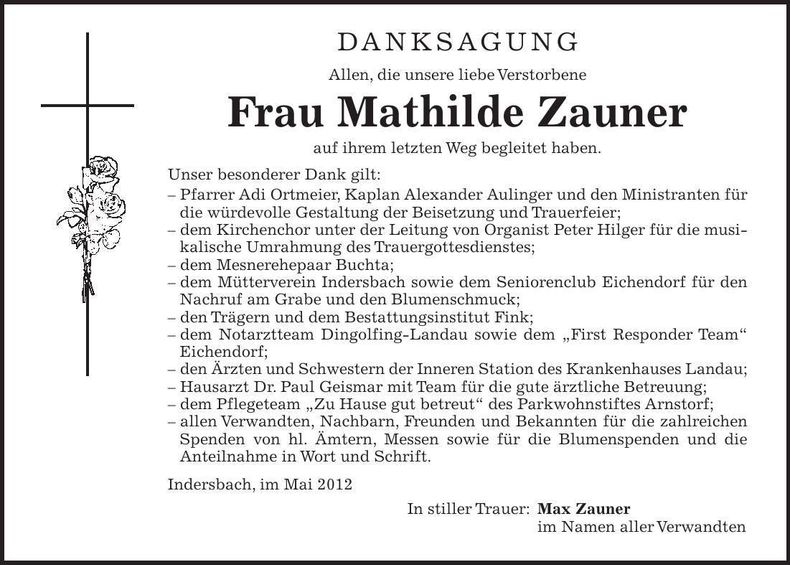 Traueranzeige  