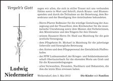 Traueranzeige  