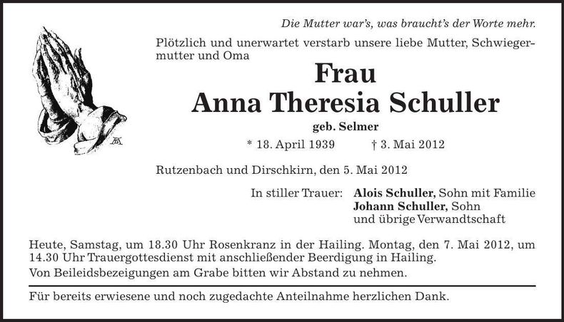 Traueranzeige  