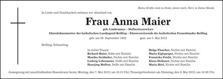Traueranzeige  