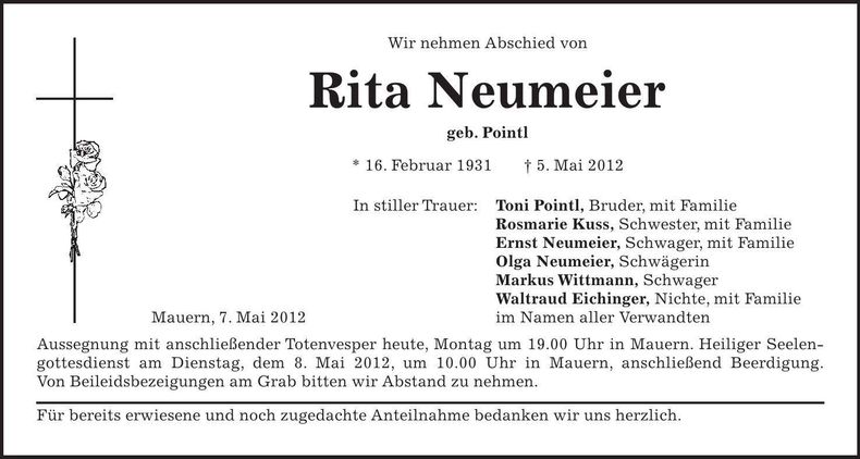 Traueranzeige  