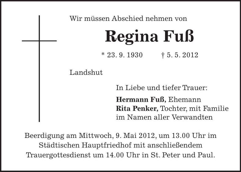 Traueranzeige  