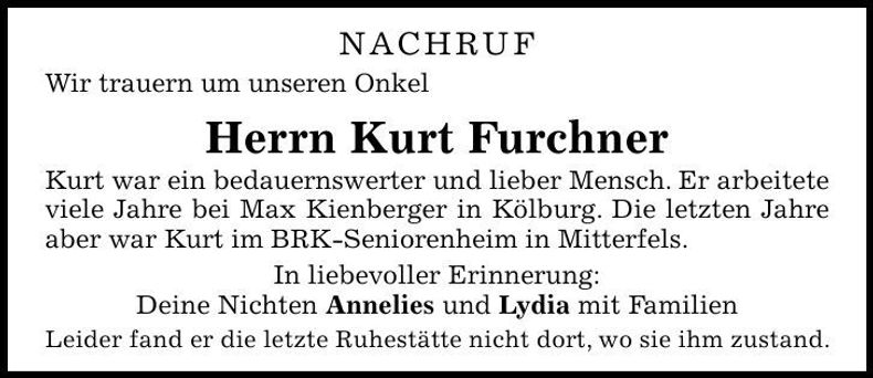 Traueranzeige  