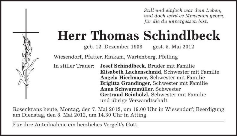Traueranzeige  
