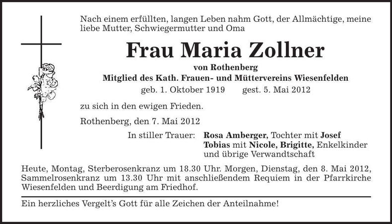 Traueranzeige  