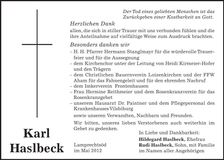 Traueranzeige  