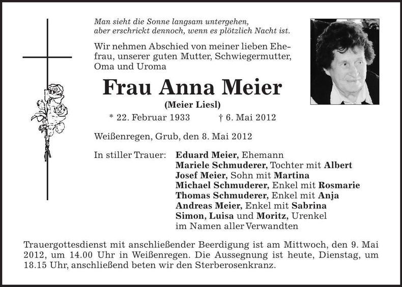 Traueranzeige  