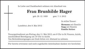 Traueranzeige  