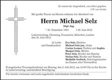 Traueranzeige Michael Selz