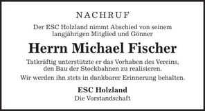 Traueranzeige Michael Fischer