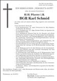 Traueranzeige Karl BGR Schmid