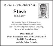 Traueranzeige Stefan Meier