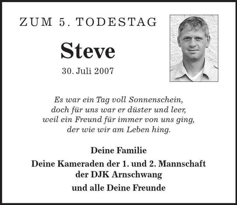 Traueranzeige Stefan Meier
