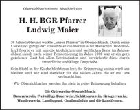 Traueranzeige Maier Ludwig
