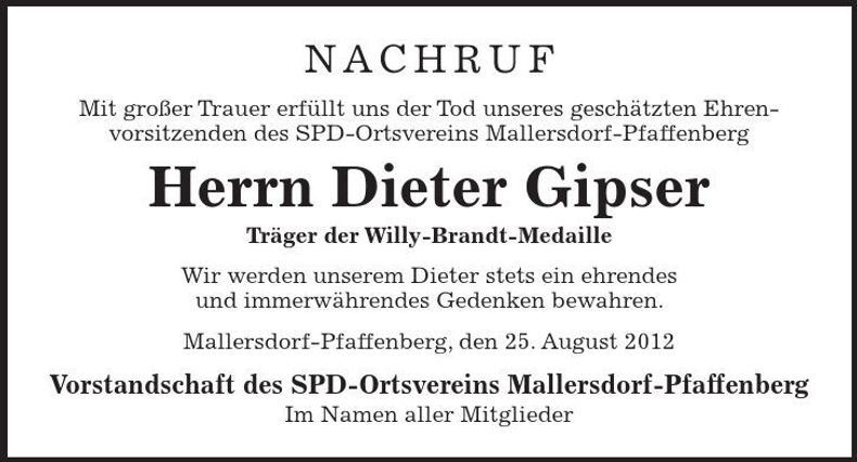 Traueranzeige  