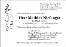 Traueranzeige  