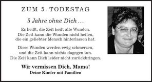 Traueranzeige Elisabeth Glasschröder
