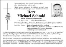 Traueranzeige Robert Schmid