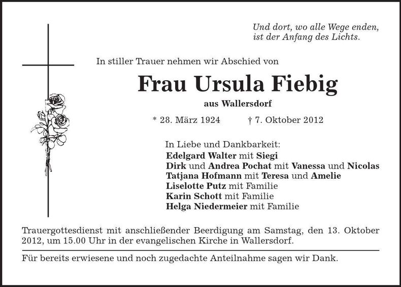 Traueranzeige  