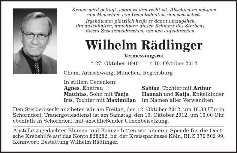 Traueranzeige  