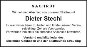 Traueranzeige Dieter Stechl