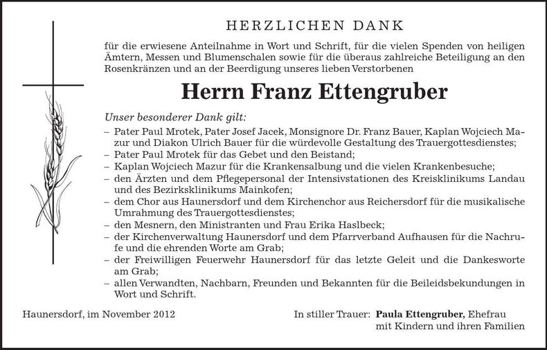 Traueranzeige  