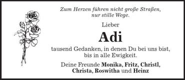 Traueranzeige  Adi