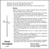 Traueranzeige Horst Kinnigkeit