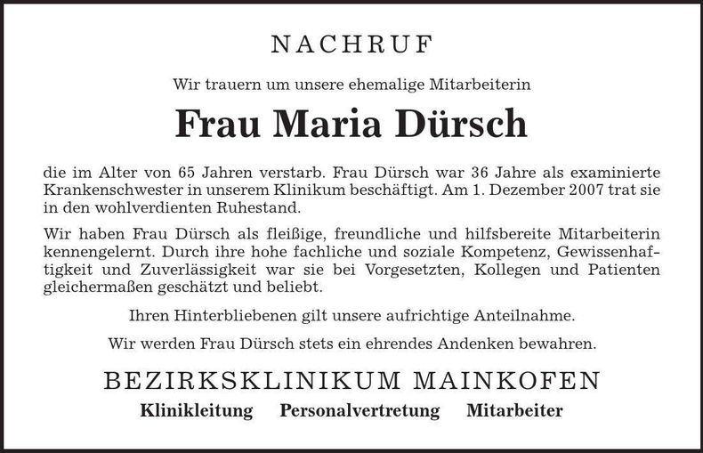 Traueranzeige  