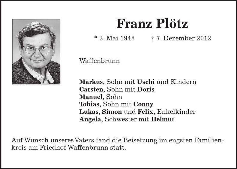Traueranzeige  