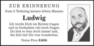 Traueranzeige Ludwig Gruber