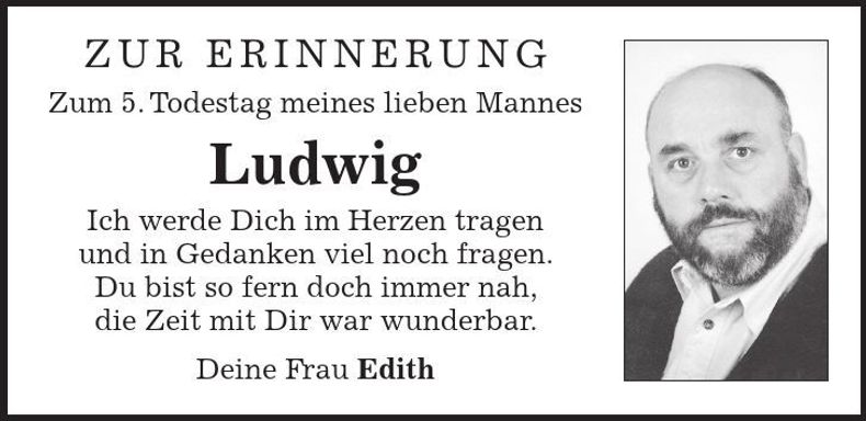 Traueranzeige Ludwig Gruber