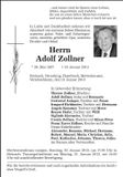 Traueranzeige Adolf Zollner