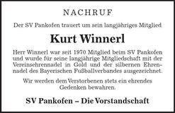 Traueranzeige Kurt Winnerl