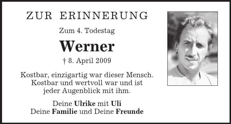 Traueranzeige Werner 