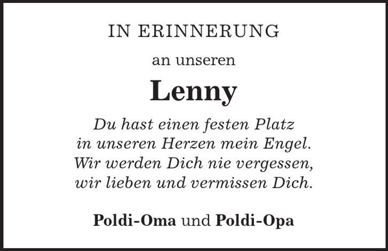 Traueranzeige  Lenny