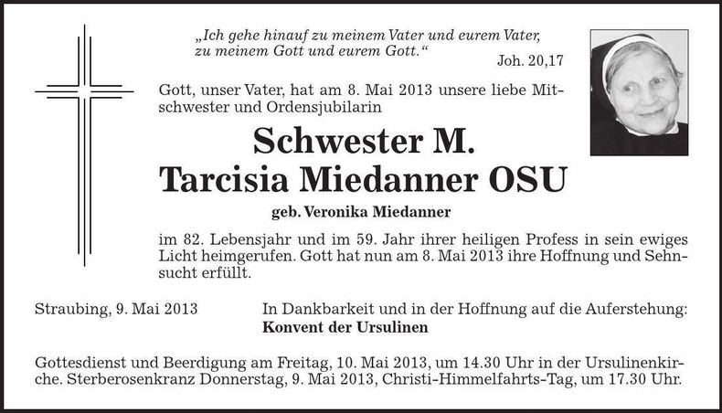 Traueranzeige Barbara Hinsken