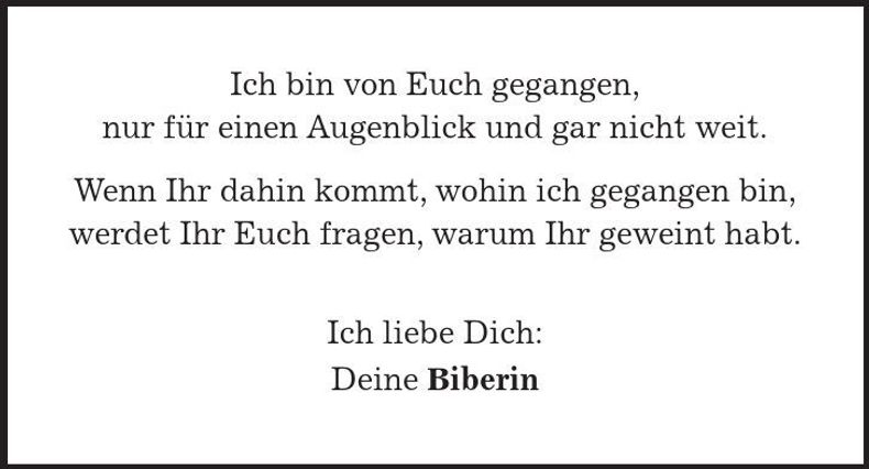 Traueranzeige Norbert Lichtenberger