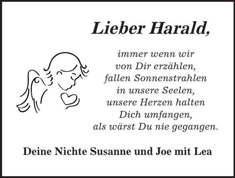 Traueranzeige Harald 