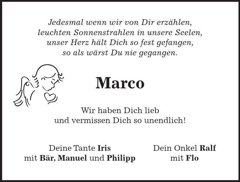 Traueranzeige Marco 