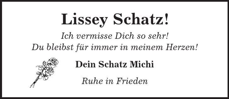 Traueranzeige  Lissey