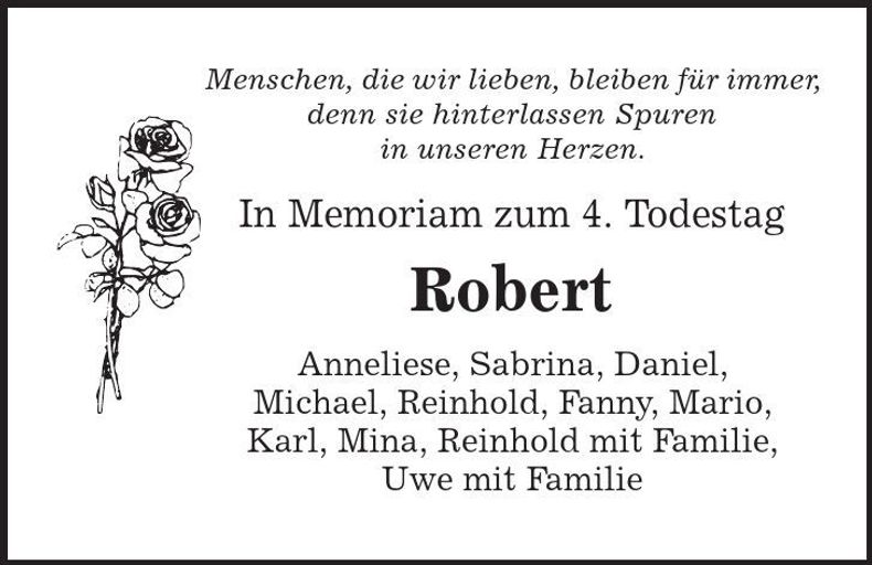 Traueranzeige Robert 
