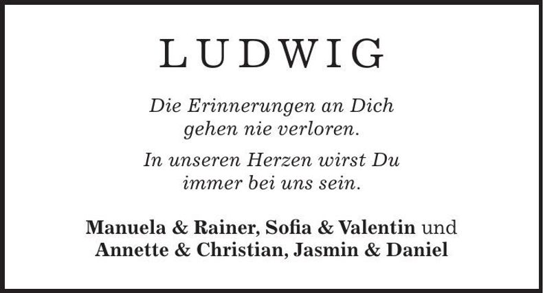 Traueranzeige  Ludwig
