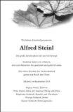 Traueranzeige Alfred Steinl