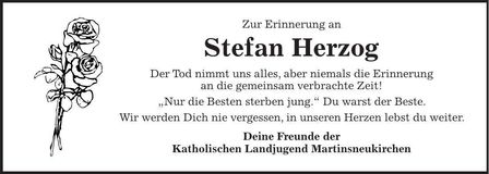 Traueranzeige Stefan Herzog