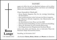 Traueranzeige  