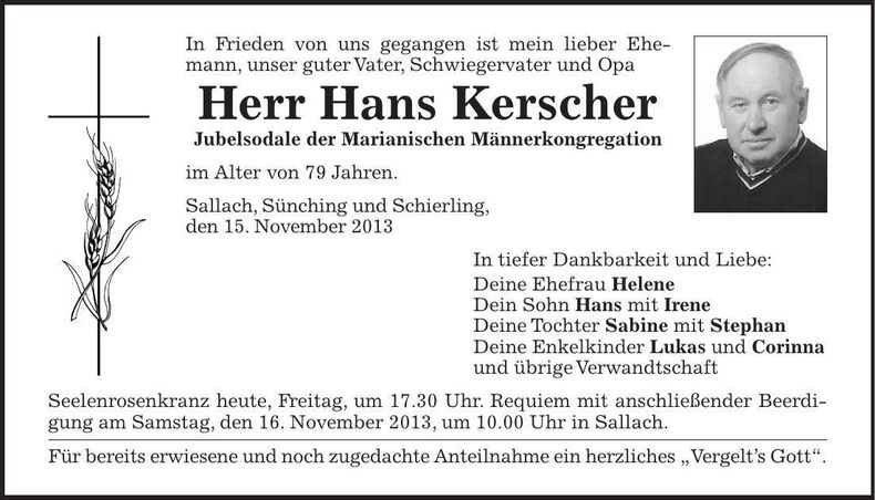 Traueranzeige  