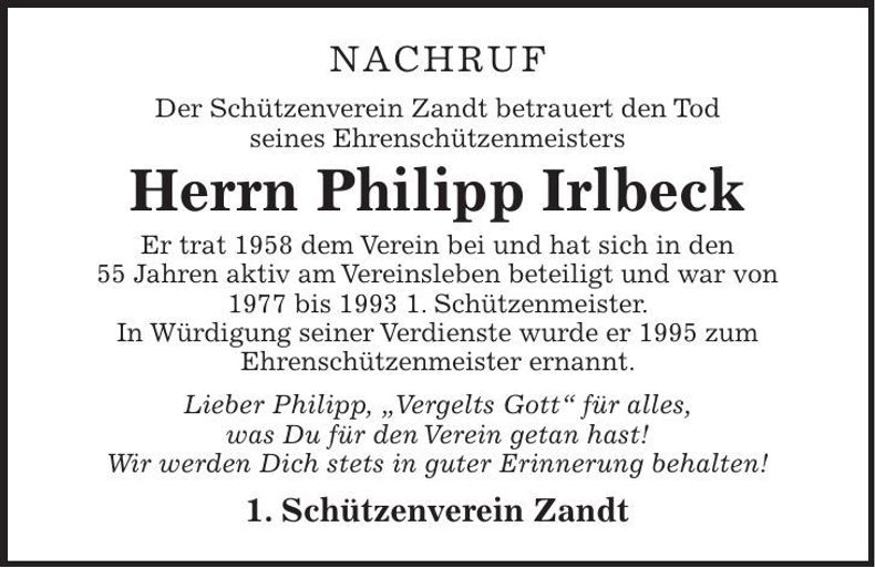 Traueranzeige Walter Dorner